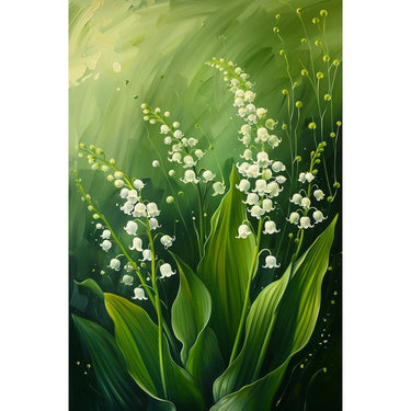 Canvas of a White Flower
